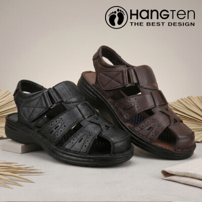 Mens Cowhide Driver Summer Sandals