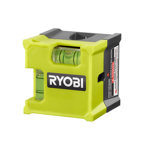 Ryobi Laser Level Ultra Compact Cube Bubble 10ft Range Measuring Guide Lazer