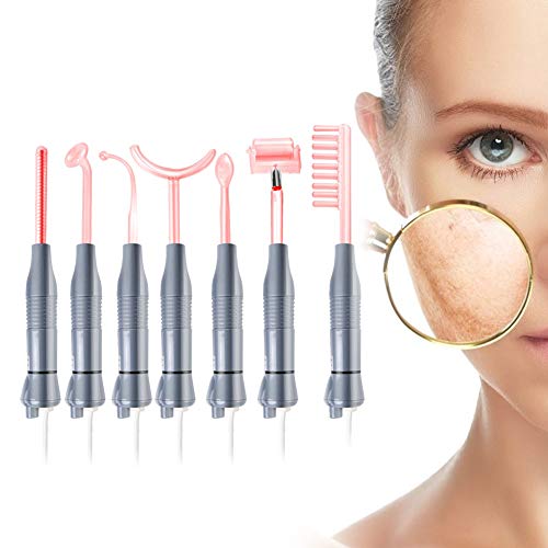 High Frequency Wand,High Frequency Device Portable Manual Beauty Stick for Skin Tightening Firming Acne Treatment Reduce Wrinkle Fine lines Puffy Eyes Anti-Aging Skin Therapy Machine(US)