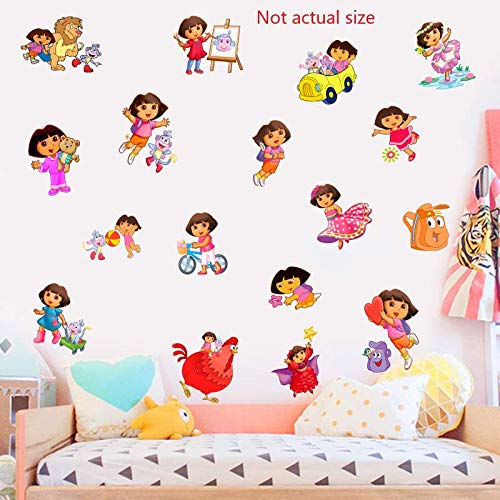 Assemble Peel and Stick Decals Stickers for Wall, Luggage and More. Dora