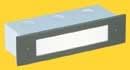 Corona Lighting CL-366-WH 36W Low Voltage Rectangular Louvered Recessed Slip Step Light, White - 8" x 3" x 2"