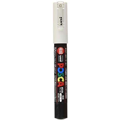 uni Uni Posca Extra Fine Marker, White PC1M.1, 1 Set