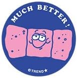 Much Better!/ Bandage Scent Retro Scratch 'n Sniff Stinky Stickers by Trend; 24 Seals/Pack - Authentic 1980s Designs!