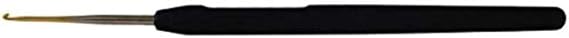 KnitPro Steel Single-Ended Crochet Hook with Black Soft Handle | 1.75 mm