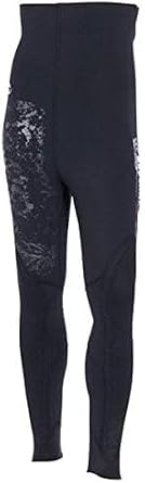 BEUCHAT Marlin Prestige Wetsuit Waist Cut Pants 3.5mm Ultra Soft Elaskin Open Cell Neoprene (Medium) Black