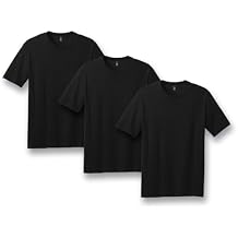 District Perfect Blend CVC Tee - Stylish Casual Short Sleeve T-Shirt for Men & Women, Cotton & Polyester, Black, L