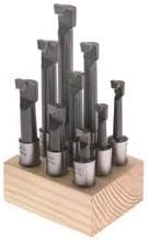1/2" Boring BAR Set PRO Quality 9 PCS Carbide Tipped Bars 1/2" Shank Lathe Tool