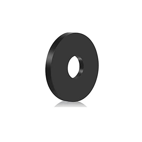 120pcs 14 IDOD=1, 18 Thickness Rubber Flat Washer Flat Rubber Grommets Black Rubber Washers for Bolts Spacers, Vibration Suppression