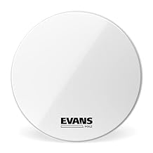 Evans MX2 White Bass Drum Head, 22 Inch