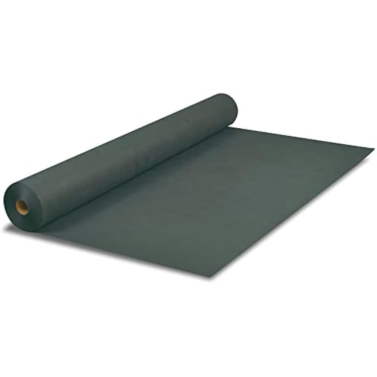 Weed Blocker Ultra-High-Density Polyester Non-Woven Fabric | Durable Smooth Flexible Tear & UV Resistance Weed Control Barrier for Flower Bed Mulch Pavers Garden Stakes FT-200G 1x50
