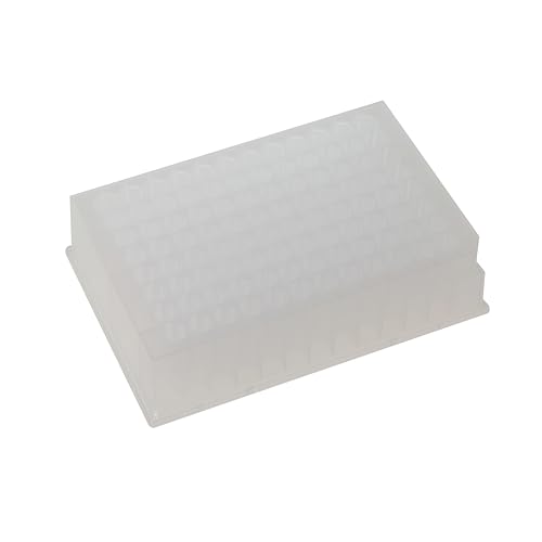 96-Well Deep Well Plates, Round Wells, Round Bottom, Clear Polypropylene, 1.3mL  2.0mL Options, Non-Sterile 1.3mL