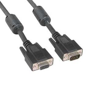 (50 Pack 75Ft SVGA Male to Female Cable w/Ferrite Core - 75 Feet
