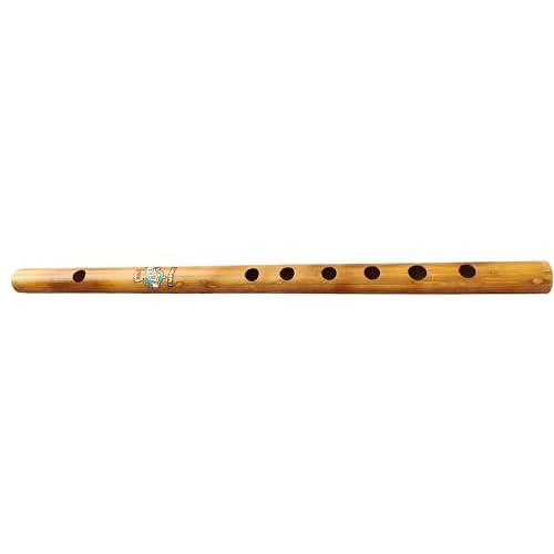 BHAVICREATION Bamboo C-Side Flute 6 Finger Holes Polished Thin Bamboo Flute Beginners Flute