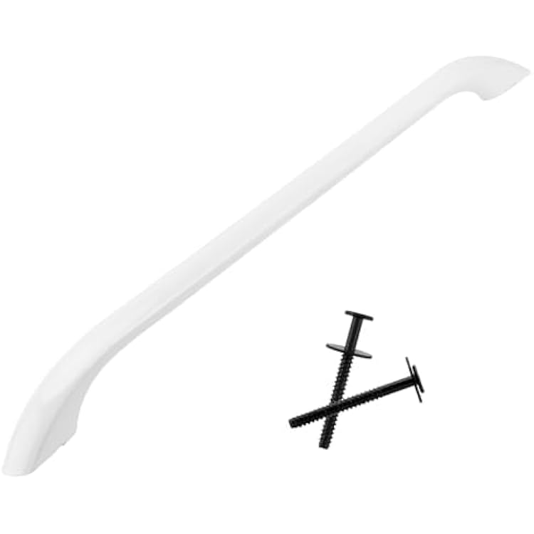 AMI PARTS Upgraded 316443601 not 316545301 AP3906094 Oven Door Handle Compatible with Ken-More Fri-gidaire Range Oven Stove, Include 2Pcs 316433300 Oven Door Handle Screws