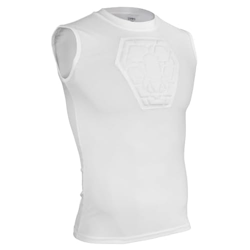 Sports Unlimited Diamond Shield Youth Baseball Chest Protector Shirt, Heart Guard Sternum Protection Padded Shirt, Softball Chest Protector Girls