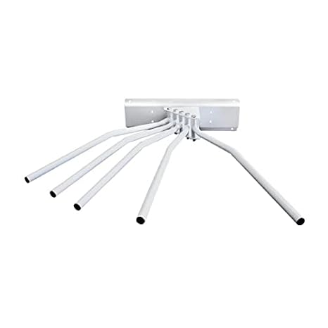Wall Mounted Lead Apron Rack That Holds up to 5 Lead Aprons on Swing arms.