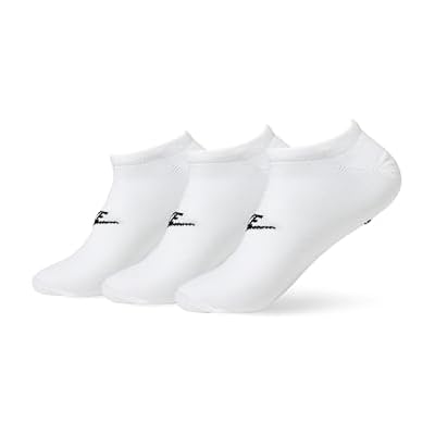 Nike Unisex Adult Sportswear Dri-FIT Everyday Essential No-Show Socks (3-Pack) | Mens and Womens