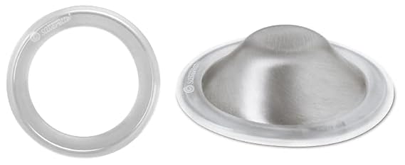 O-Feel Silicone Rings for Silverette Nursing Cups - Medical Grade, 2-Pack | Soft Silicone, Comfort Fit, Reduces Friction, Compatible with Silverette Cups, 2 Rings, Breastfeeding, Newborn, Made in Italy