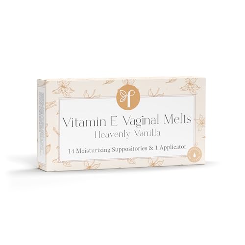 Femallay Organic Vaginal Melts Vanilla Moisturizes and Refreshes 14 Count  Applicator