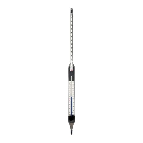 Thomas Brix Non-Mercury Thermo-Hydrometer, 0 to 50 degree C, 19 to 31 Brix Range, 15" Length