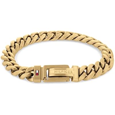 Tommy Hilfiger Mens Jewelry Ionic Thin Steel Chain Bracelet