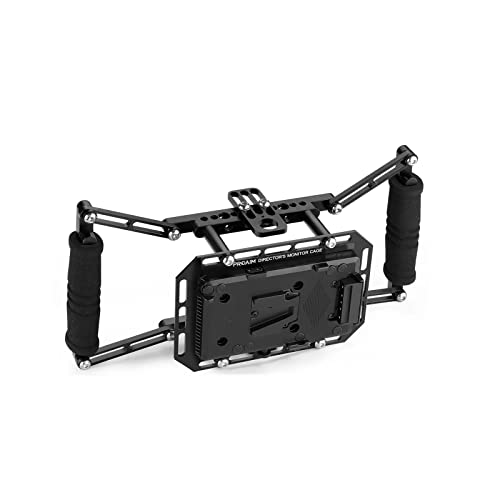 Proaim Director's Cage for Camera Monitors. Cage Fits to LCD Monitors from 4 to 7. Secure Support, Comfortable Handheld Shooting with Soft Grip Handle. with Battery Mounting Option P-DMC