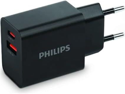 Philips DLP4325AB/12 1*USB C 20W-1*USB A 18W Siyah Şarj Adaptörü