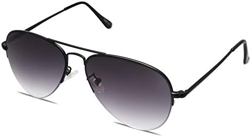 SOJOS Mens Womens Aviator Sunglasses, Classic Semi Metal Frame INSPIRATION SJ1106