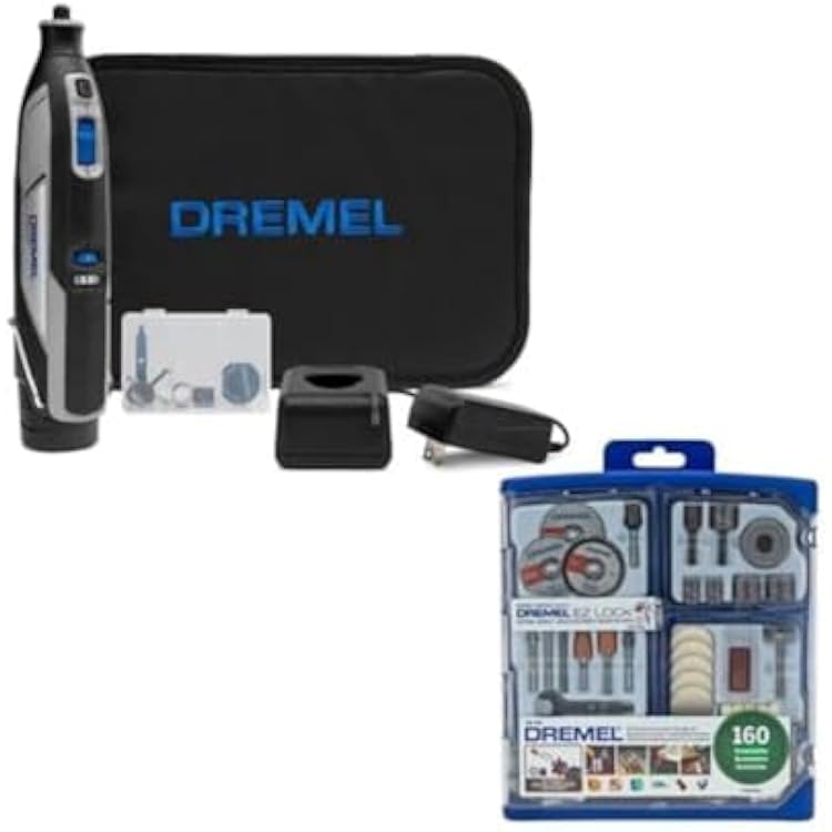 Dremel 8240 12V Superior Control and Quiet Operation Cordless Rotary Tool Bundle with All-Purpose Accessory Kit 2 Items