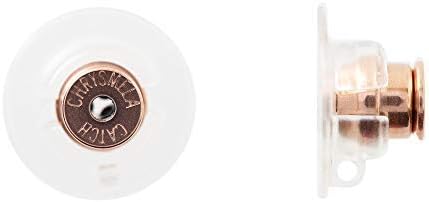 Chrysmela Catch Rose Gold Locking Earring Backs with Lift Support Disc
