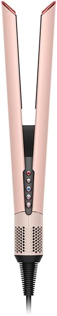Dyson Airstrait Dryer, Sakura Cherry HT01 KP, High Airflow, Quick Drying, Straight Hair Iron, No Heat Plate, Straight with Wind