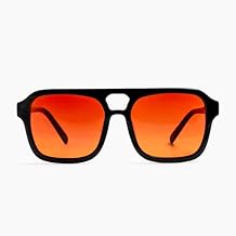 TrueDark by Dave Asprey | Sunsets Monaco | Blue Light Blocking Glasses for Women & Men, Gradient Red Yellow Lenses Block 99% of Blue Light for Evening Screen Time