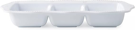 Juliska Berry & Thread Melamine 3-Section Server - Whitewash