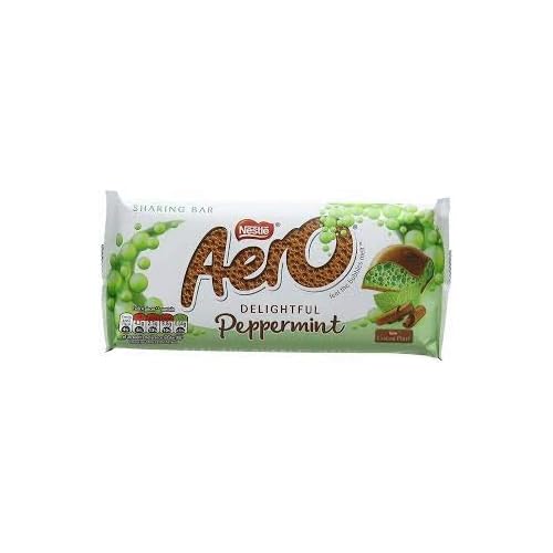 Nestle Aero Mint Milk Chocolate Bubbles Giant 100g x 2 bars Imported from Ireland