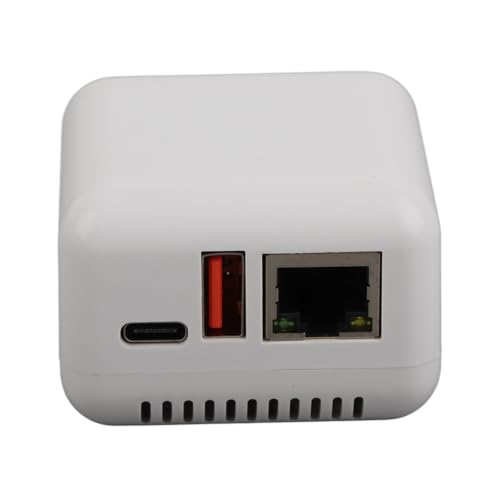 LAN Print Share Server, USB 2.0 Network Print Server Adapter, Wireless Network Printing with Compact Design for Android, for iOS A