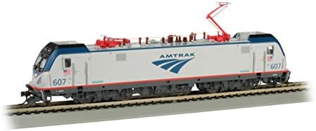 Bachmann Trains ACS-64 Dcc Wowsound Equipped Electric Locomotive Amtrak #607 - HO Scale, Prototypical Silver