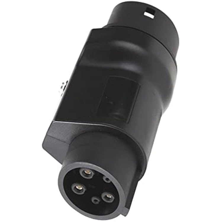 32A 7KW GBT to Type 1 EV Cable Plug to SAE J1772 Socket Electric Vehicle Charging Adapter Compatible with RV Car Charger Converter Connector