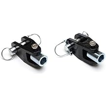 Roadmaster 035-1 Pair of Steel Off Road Towbar Adapters fits Bumpers with 1" Thick 'D' Tab | Durable Powder Coat | Heavy Duty | Easy Installation
