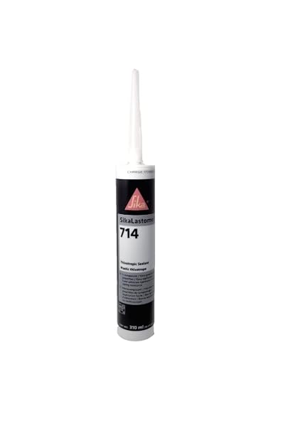Sika 714 Lastomer Liquid Butyl 300ml Black Sealant/Adhesive 1 Tube - 592020