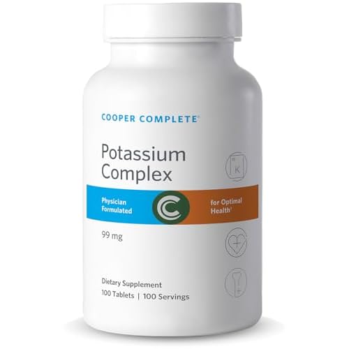 Cooper Complete Potassium 99 mg Capsules, Electrolyte Balance & Muscle Function Support