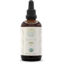 HerbEra Corn Silk B120 USDA Organic Tincture | Alcohol-Free Extract, High-Potency Herbal Drops | Certified Organic Zea Mays Dried Silk (4 fl oz)