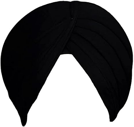 Black Sikh Turban Pagri – 100% Cotton Voil Dastar for Men & Youth | Traditional, Lightweight & Comfortable Pagdi for Daily Wear, Gurudwara, Festivals & Special Occasions