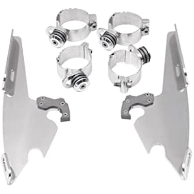 Memphis Shades FatsSlim Trigger-Lock Mounting Kit: 1991 Harley-Davidson DynaSoftail Models - Polished