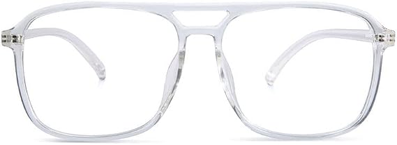 Aviator Reading Glasses for Women Men, Spring Hinge Lightweight Blue Light Computer Readers Anti-Reflective Coating