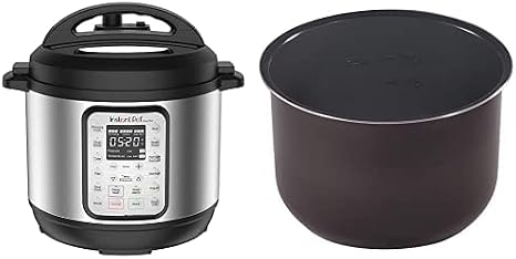 Instant Pot Duo Plus 9-in-1 Electric Pressure Cooker, Sterilizer, Slow Cooker, Rice Cooker, 6 Quart, 15 One-Touch Programs & Ceramic Non-Stick Interior Coated Inner Cooking Pot - 6 Quart