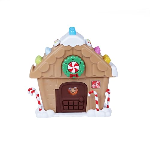 Step2 My First Gingerbread House, Kids Interactive Christmas Holiday Toy, Lights Up and Plays Music, Includes 20 Accessories, For Toddlers 1 Years Old