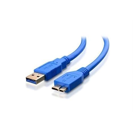 PrimeX PX-4120 USB 3.0 30 cm Taşınabilir Harddisk Kablosu, USB-A to Micro-B Harici Disk Data ve Güç Kablosu, WD Seagate Toshiba Samsung Adata Intenso Uyumlu Kısa USB 3.0 HDD SSD Bağlantı Kablosu