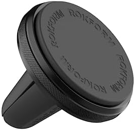 Rokform - Magnetic Air Vent Mount, Super Grip Car Truck & Van Vent Clip, Aluminum Cell Phone Holder, Removable Vent Magnet Mount, Specially Designed for Rokform Cases Black