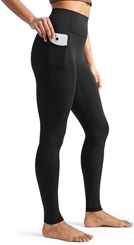 Colorfulkoala Womens Dreamlux High-Waisted No Front Seam Yoga Leggings with Pockets