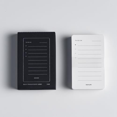 novium Daily Productivity Cards, Standard Deck of Cards 60-pack